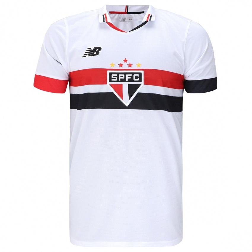 Niño Camiseta Ryan Felipe #0 Blanco Rojo Negro 1ª Equipación 2024/25 La Camisa Argentina