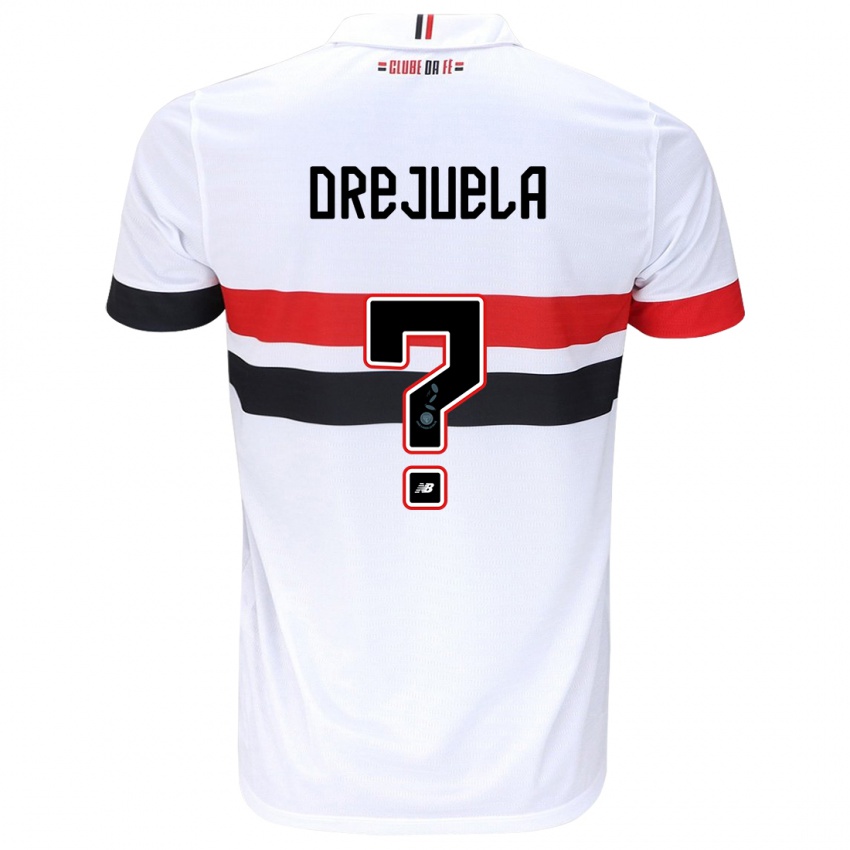 Niño Camiseta Luis Orejuela #0 Blanco Rojo Negro 1ª Equipación 2024/25 La Camisa Argentina