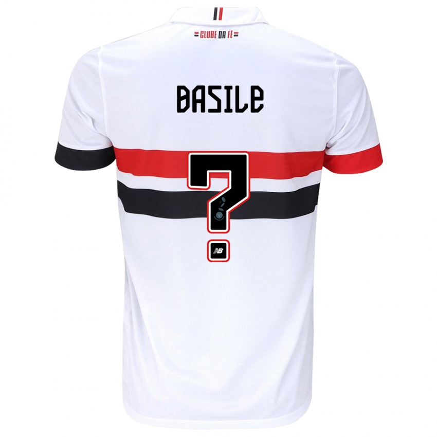 Niño Camiseta Basile #0 Blanco Rojo Negro 1ª Equipación 2024/25 La Camisa Argentina