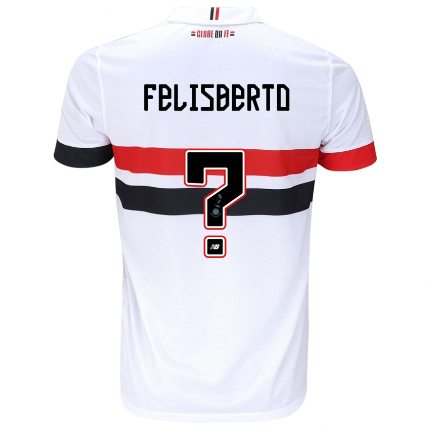 Niño Camiseta Igor Felisberto #0 Blanco Rojo Negro 1ª Equipación 2024/25 La Camisa Argentina