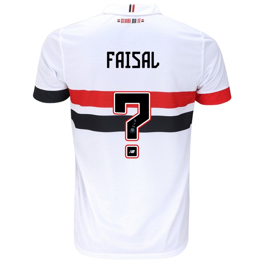 Niño Camiseta King Faisal #0 Blanco Rojo Negro 1ª Equipación 2024/25 La Camisa Argentina