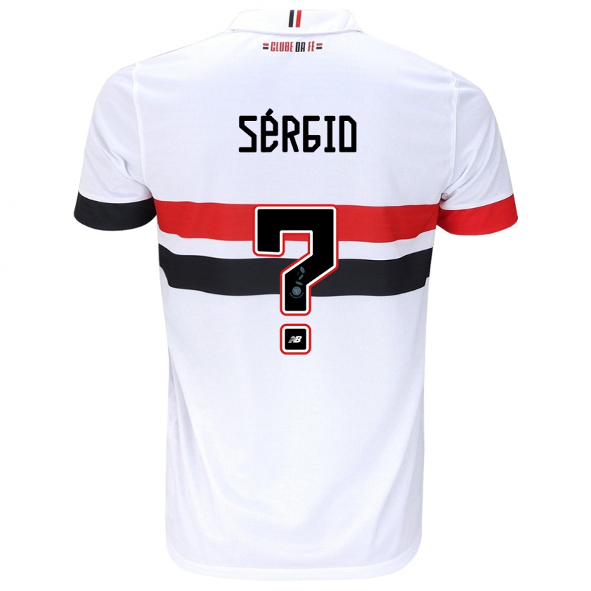 Niño Camiseta Paulo Sérgio #0 Blanco Rojo Negro 1ª Equipación 2024/25 La Camisa Argentina