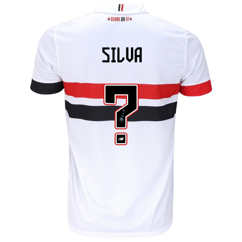 Niño Camiseta Mateus Silva #0 Blanco Rojo Negro 1ª Equipación 2024/25 La Camisa Argentina