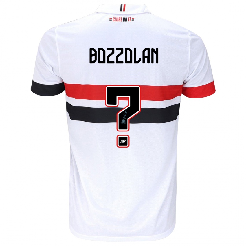 Niño Camiseta Gabriel Bozzolan #0 Blanco Rojo Negro 1ª Equipación 2024/25 La Camisa Argentina