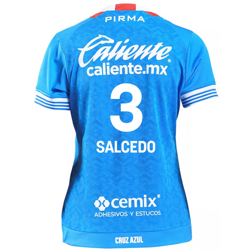 Niño Camiseta Carlos Salcedo #3 Cielo Azul 1ª Equipación 2024/25 La Camisa Argentina