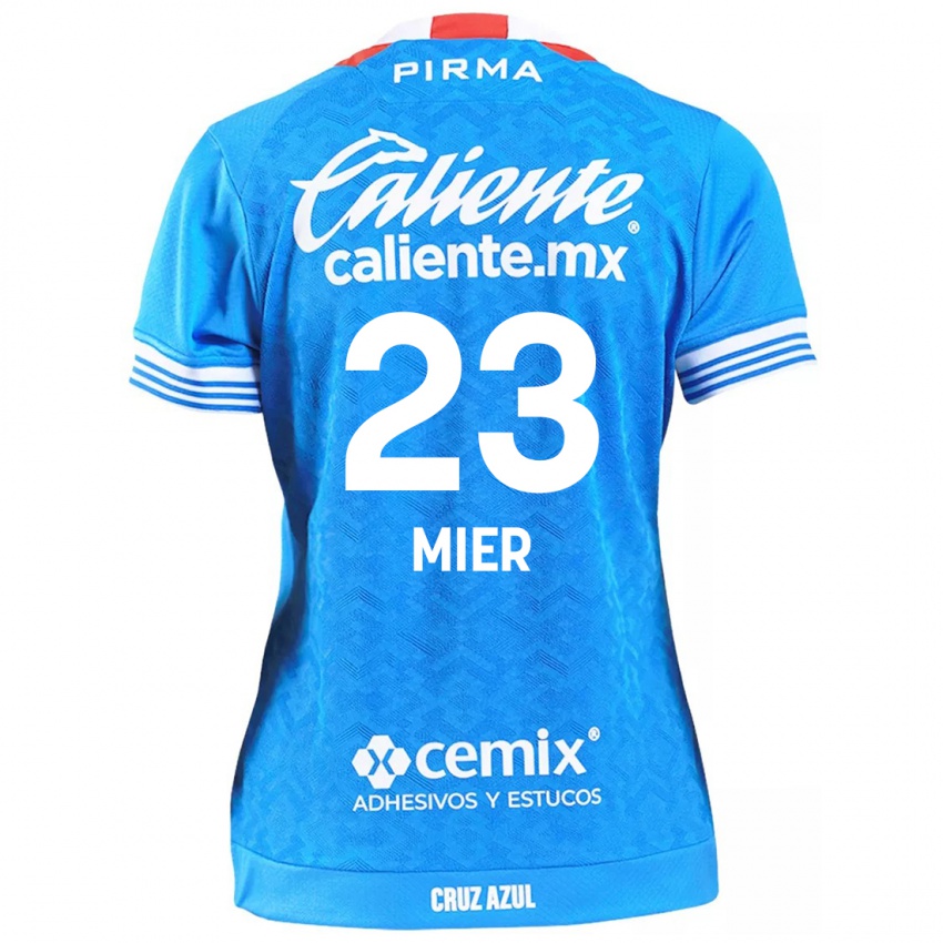 Niño Camiseta Kevin Mier #23 Cielo Azul 1ª Equipación 2024/25 La Camisa Argentina