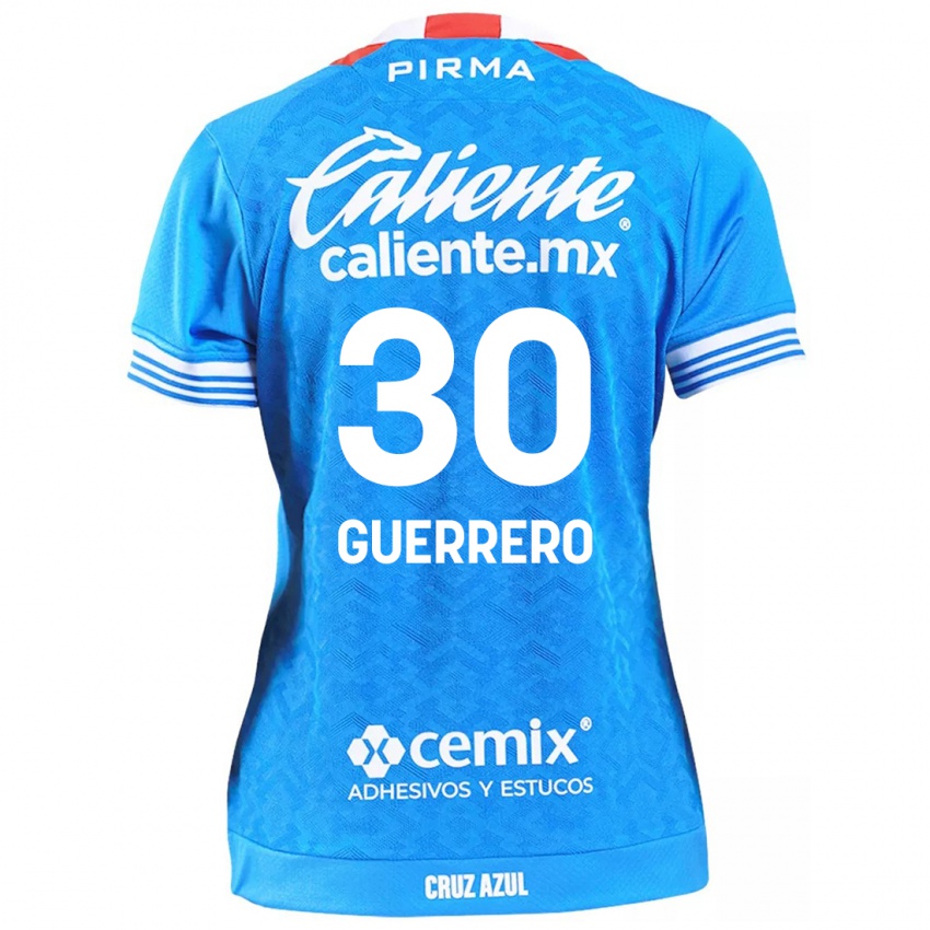 Niño Camiseta Rafael Guerrero #30 Cielo Azul 1ª Equipación 2024/25 La Camisa Argentina