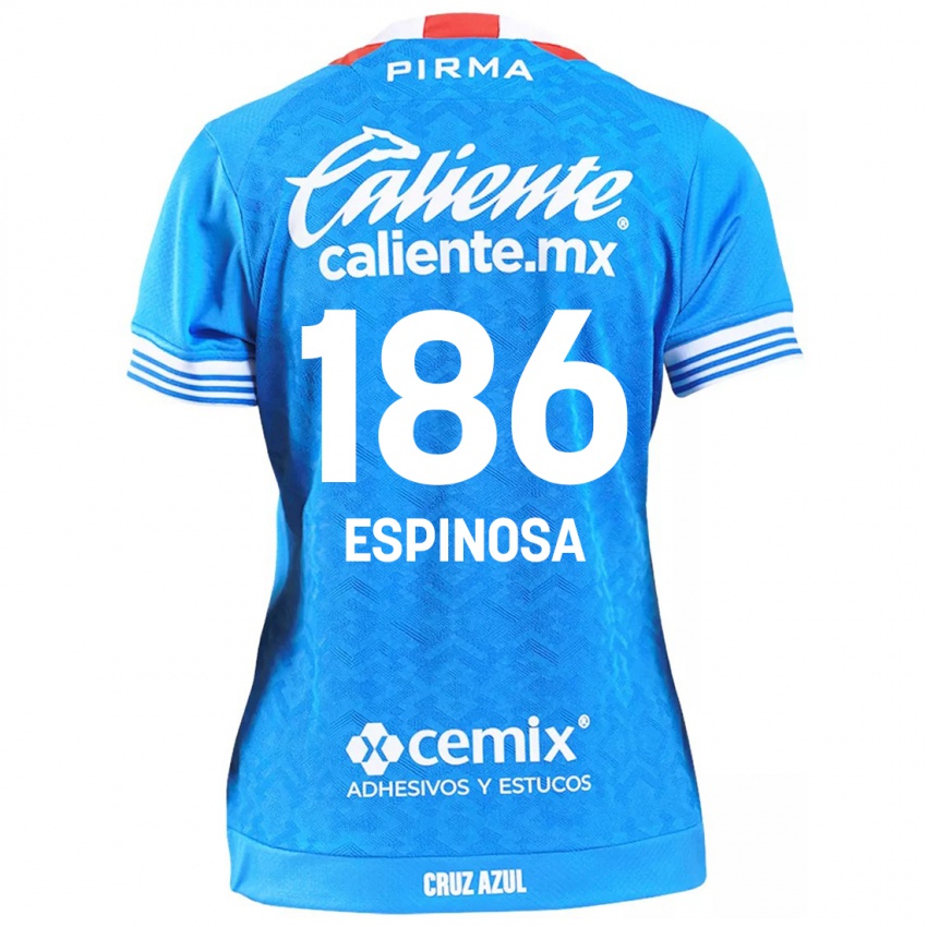 Niño Camiseta Brandón Espinosa #186 Cielo Azul 1ª Equipación 2024/25 La Camisa Argentina