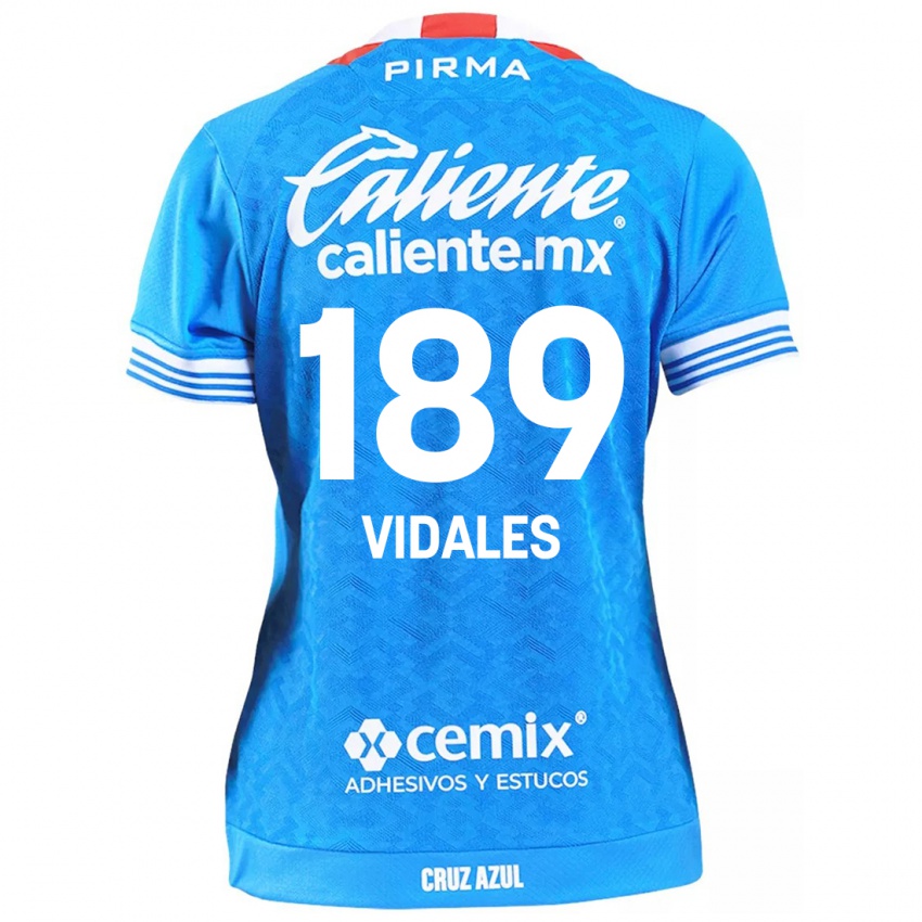 Niño Camiseta Álvaro Vidales #189 Cielo Azul 1ª Equipación 2024/25 La Camisa Argentina