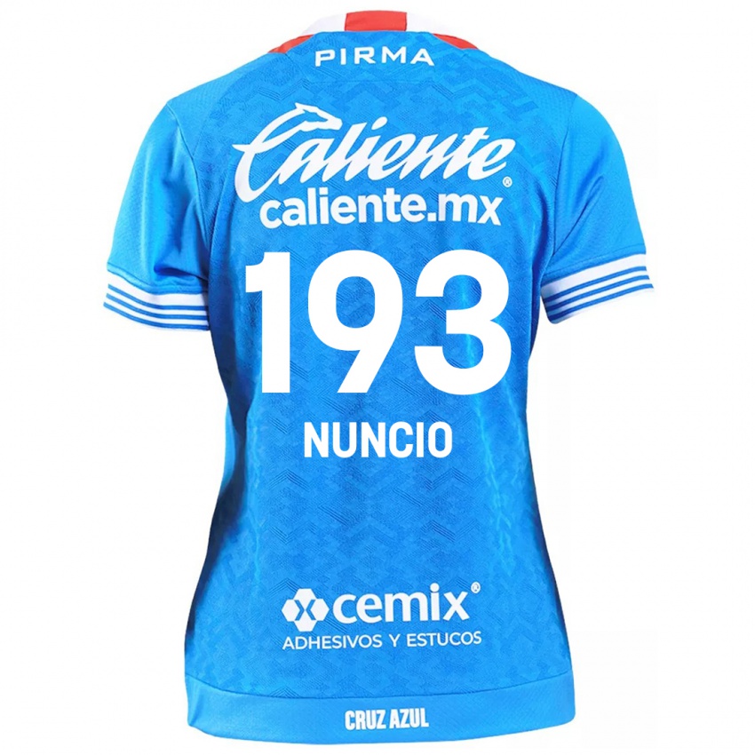 Niño Camiseta Jorge Nuncio #193 Cielo Azul 1ª Equipación 2024/25 La Camisa Argentina