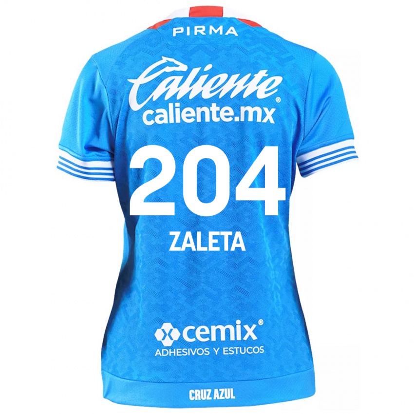 Niño Camiseta Mauro Zaleta #204 Cielo Azul 1ª Equipación 2024/25 La Camisa Argentina