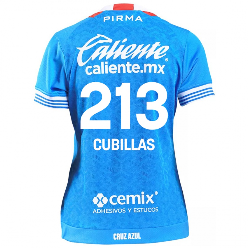 Niño Camiseta Andre Cubillas #213 Cielo Azul 1ª Equipación 2024/25 La Camisa Argentina