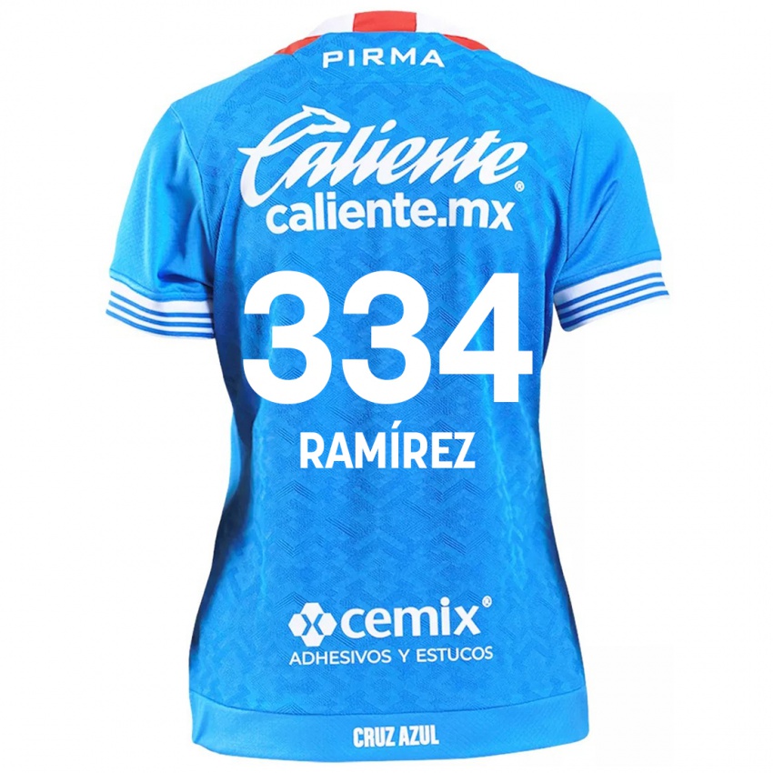 Niño Camiseta Mauricio Ramírez #334 Cielo Azul 1ª Equipación 2024/25 La Camisa Argentina