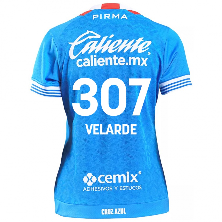 Niño Camiseta Juan Velarde #307 Cielo Azul 1ª Equipación 2024/25 La Camisa Argentina