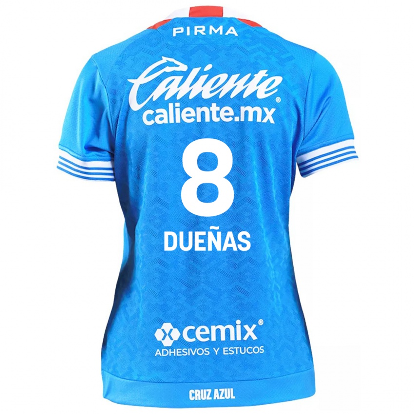 Niño Camiseta Jesus Duenas #8 Cielo Azul 1ª Equipación 2024/25 La Camisa Argentina