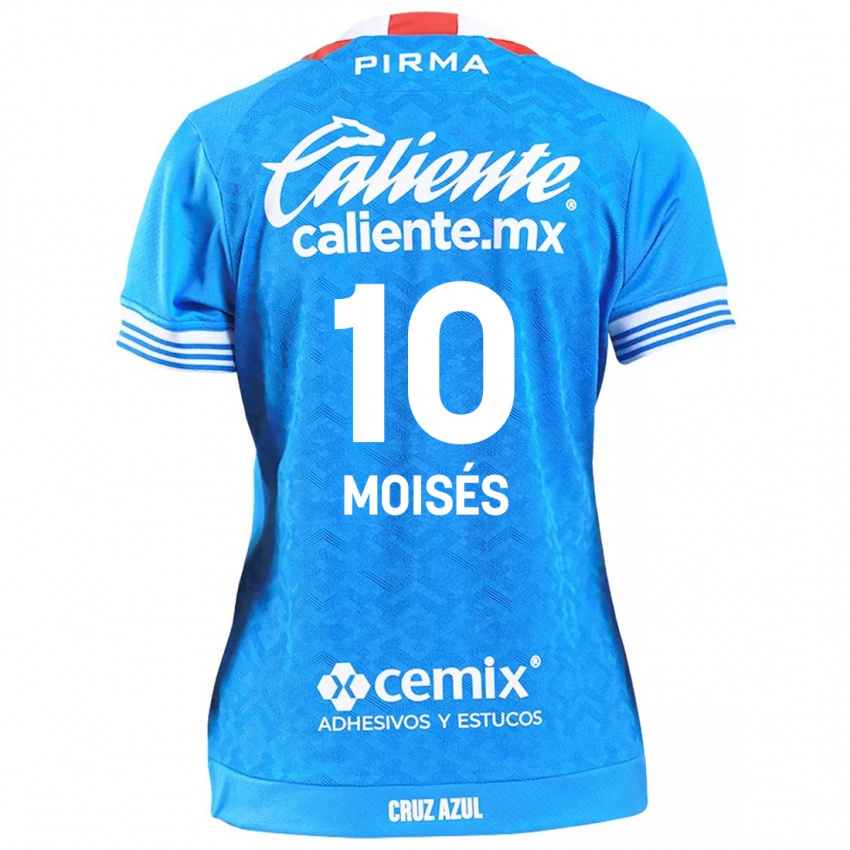 Niño Camiseta Moisés Vieira #10 Cielo Azul 1ª Equipación 2024/25 La Camisa Argentina