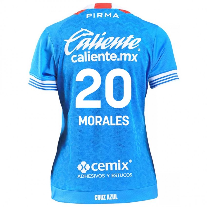 Niño Camiseta Iván Morales #20 Cielo Azul 1ª Equipación 2024/25 La Camisa Argentina