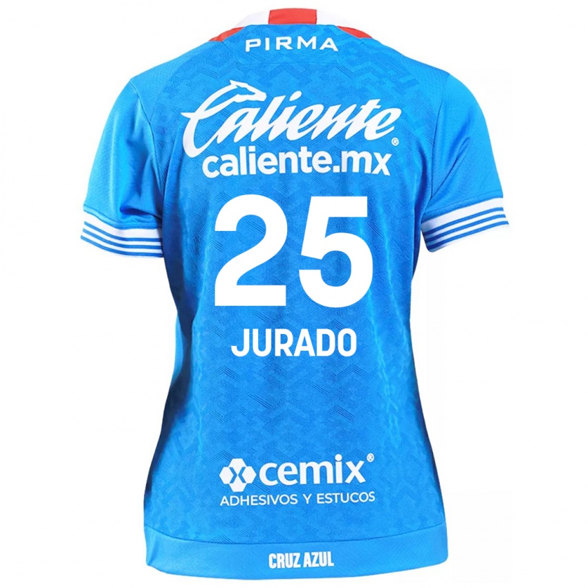 Niño Camiseta Sebastian Jurado #25 Cielo Azul 1ª Equipación 2024/25 La Camisa Argentina