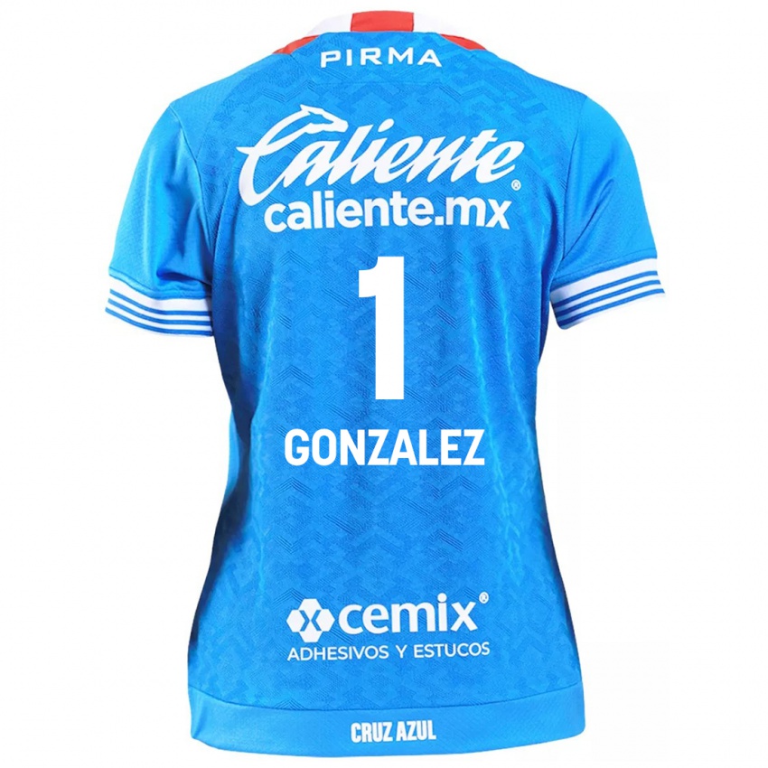 Niño Camiseta Itzayana Gonzalez #1 Cielo Azul 1ª Equipación 2024/25 La Camisa Argentina