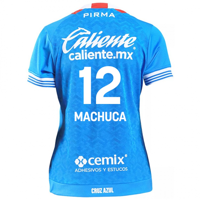 Niño Camiseta Gabriela Machuca #12 Cielo Azul 1ª Equipación 2024/25 La Camisa Argentina