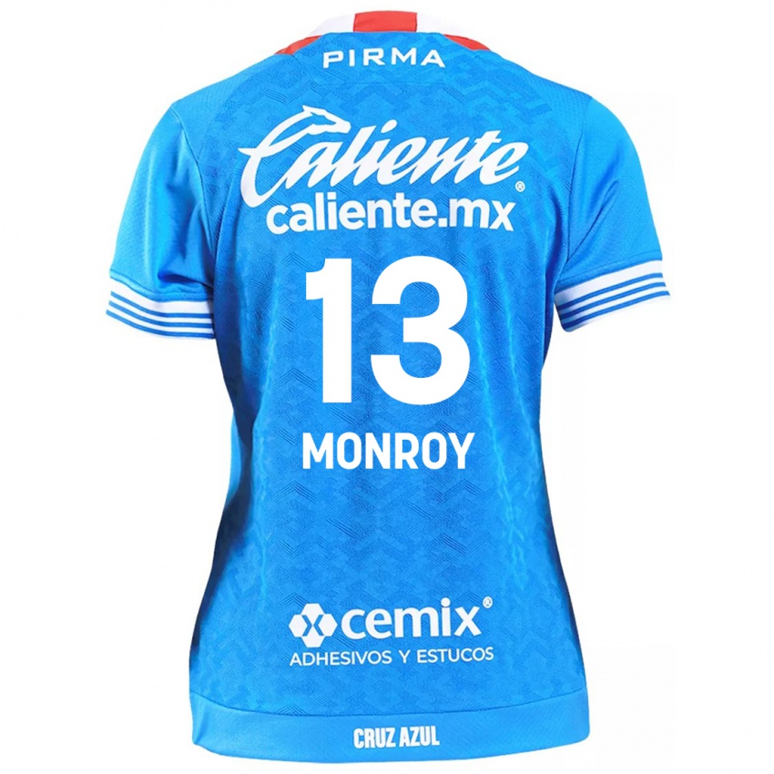 Niño Camiseta Daniela Monroy #13 Cielo Azul 1ª Equipación 2024/25 La Camisa Argentina