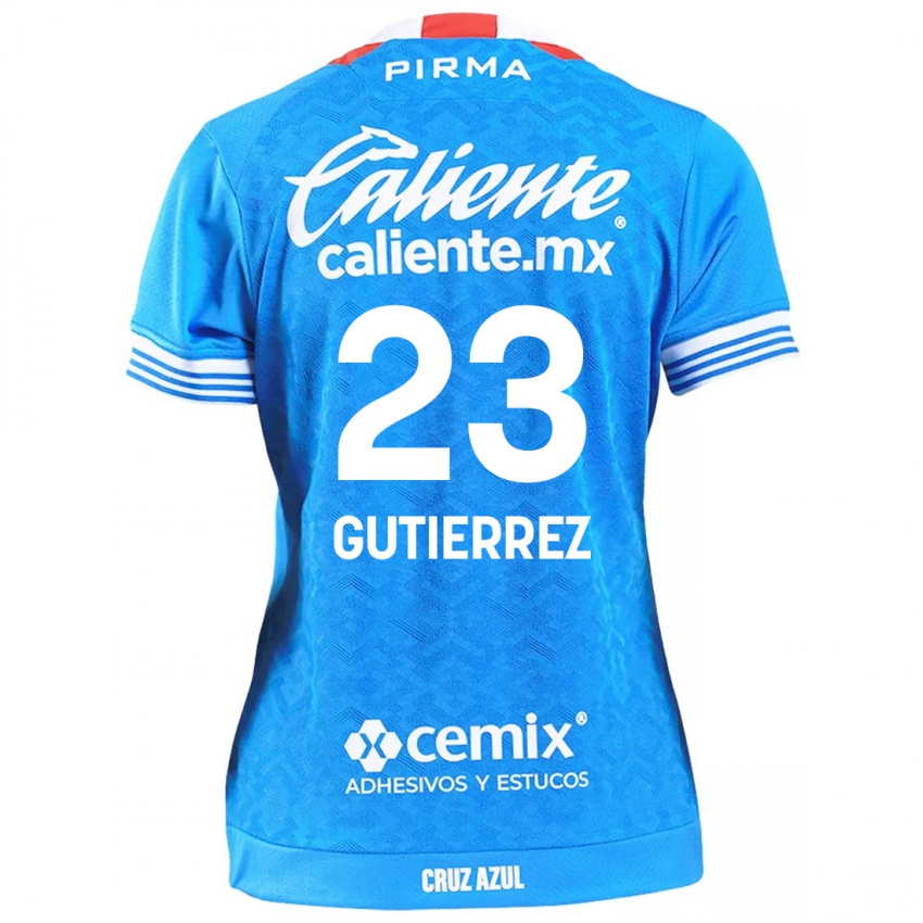 Niño Camiseta Ivonne Gutierrez #23 Cielo Azul 1ª Equipación 2024/25 La Camisa Argentina