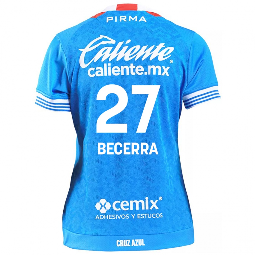 Niño Camiseta Ana Becerra #27 Cielo Azul 1ª Equipación 2024/25 La Camisa Argentina