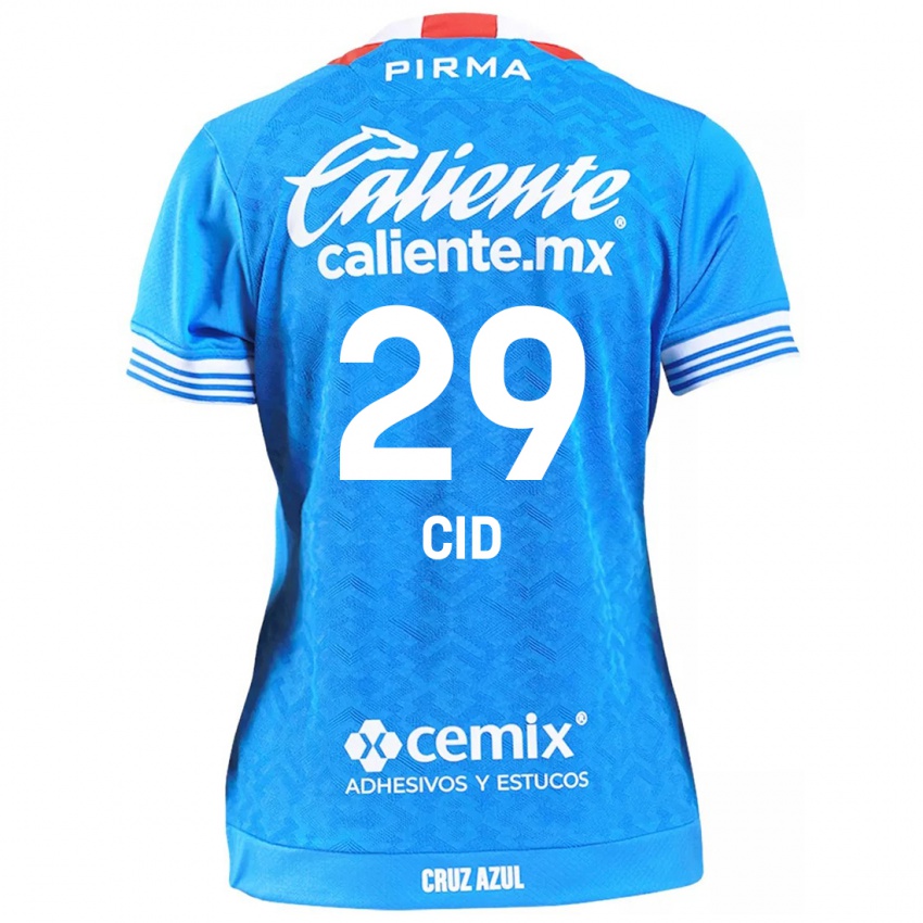 Niño Camiseta Claudia Cid #29 Cielo Azul 1ª Equipación 2024/25 La Camisa Argentina