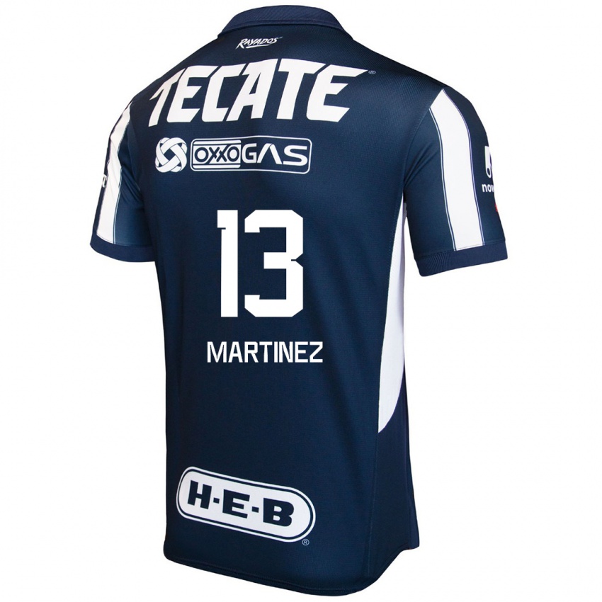 Niño Camiseta Jaziel Martínez #13 Azul Rojo Blanco 1ª Equipación 2024/25 La Camisa Argentina