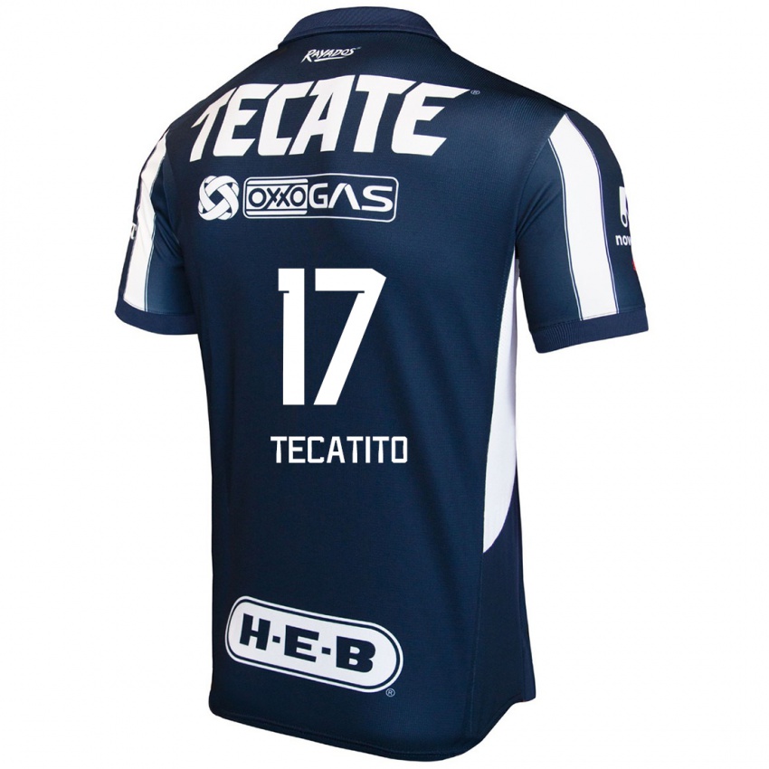 Niño Camiseta Tecatito #17 Azul Rojo Blanco 1ª Equipación 2024/25 La Camisa Argentina