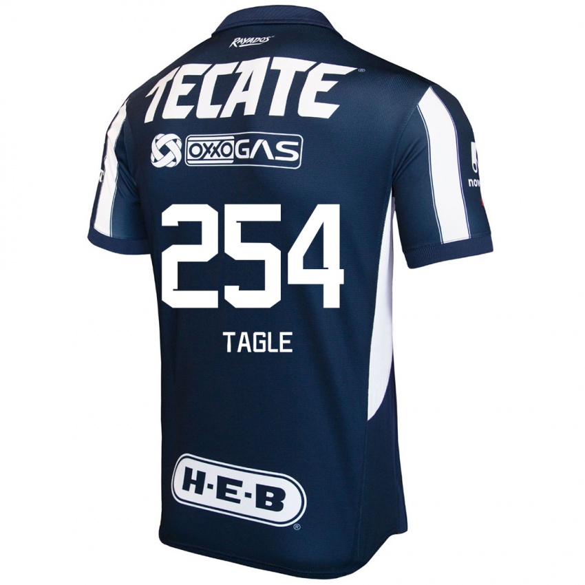 Niño Camiseta Alessandro Tagle #254 Azul Rojo Blanco 1ª Equipación 2024/25 La Camisa Argentina