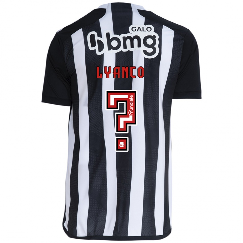 Niño Camiseta Lyanco #0 Blanco Negro 1ª Equipación 2024/25 La Camisa Argentina