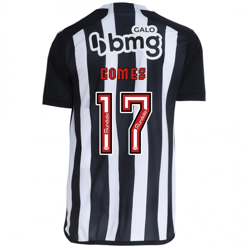 Niño Camiseta Igor Gomes #17 Blanco Negro 1ª Equipación 2024/25 La Camisa Argentina