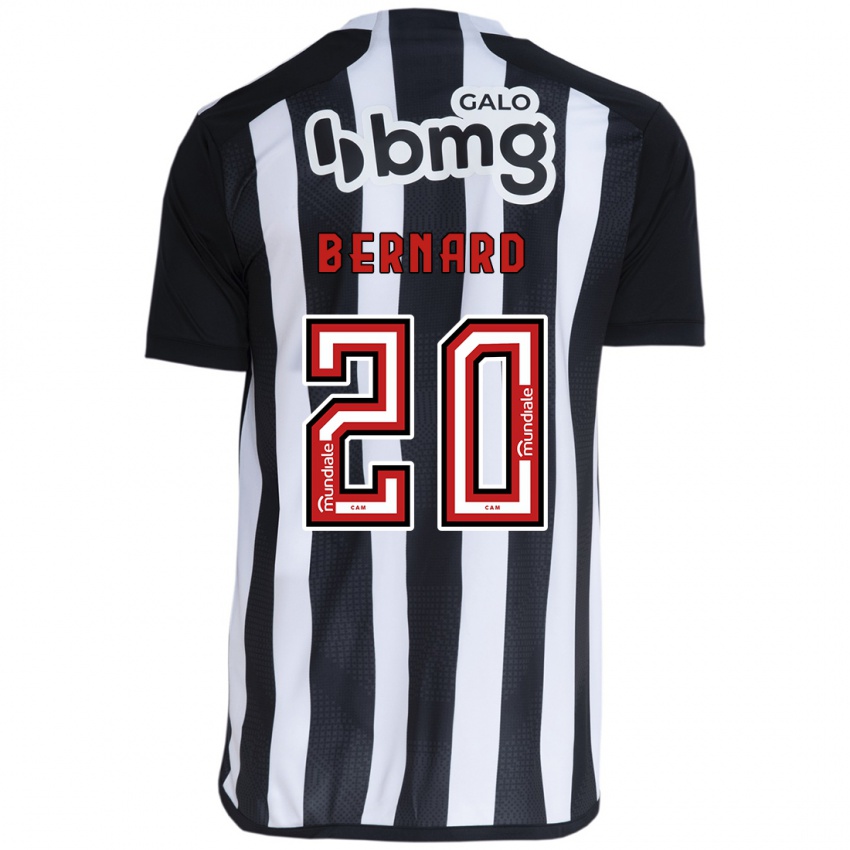 Niño Camiseta Bernard #20 Blanco Negro 1ª Equipación 2024/25 La Camisa Argentina