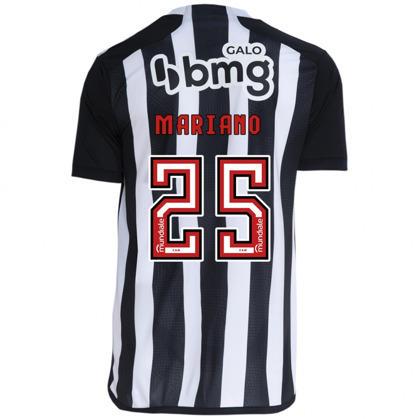 Niño Camiseta Mariano #25 Blanco Negro 1ª Equipación 2024/25 La Camisa Argentina