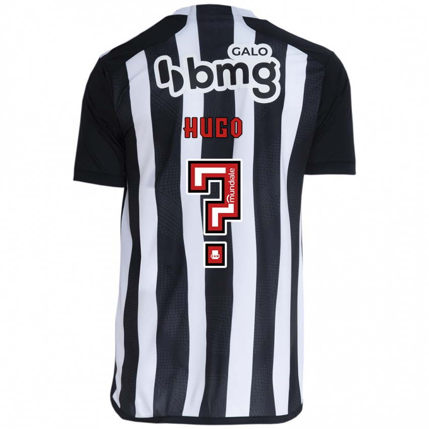 Niño Camiseta Victor Hugo #0 Blanco Negro 1ª Equipación 2024/25 La Camisa Argentina