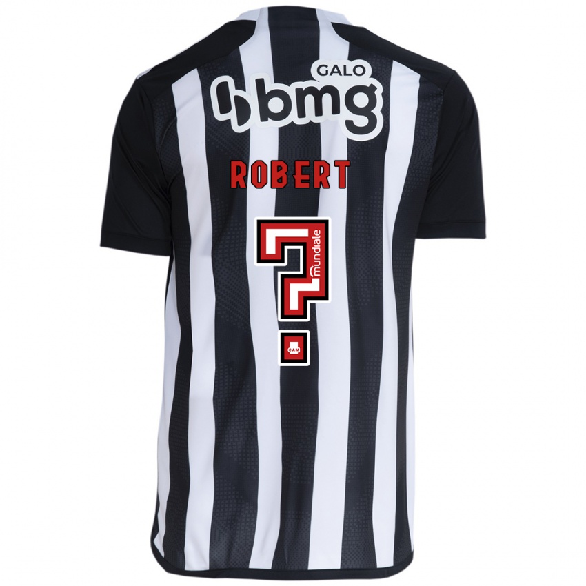 Niño Camiseta Robert Pinto #0 Blanco Negro 1ª Equipación 2024/25 La Camisa Argentina