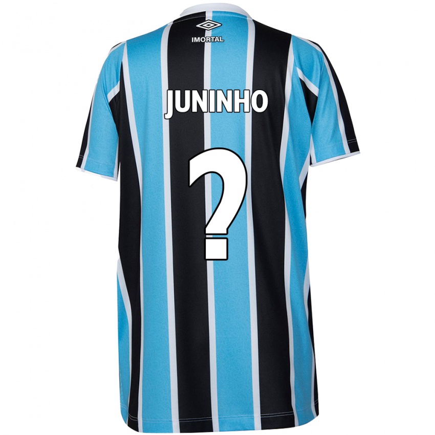 Niño Camiseta Juninho #0 Azul Negro Blanco 1ª Equipación 2024/25 La Camisa Argentina