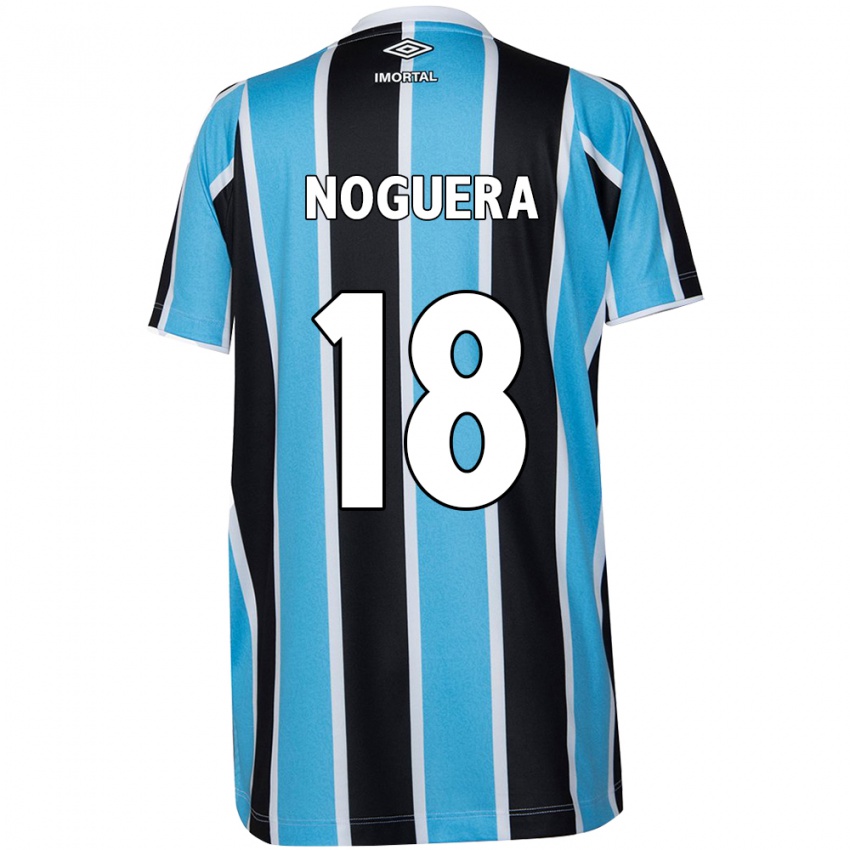 Niño Camiseta Freddy Noguera #18 Azul Negro Blanco 1ª Equipación 2024/25 La Camisa Argentina