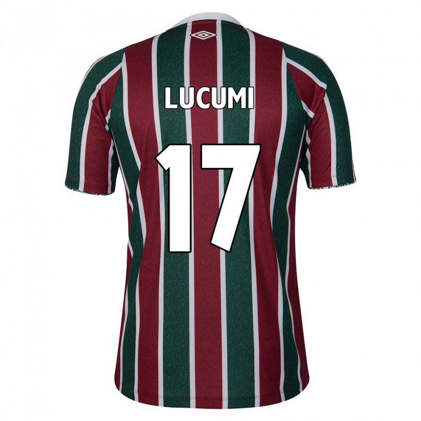 Niño Camiseta Jan Lucumi #17 Verde Granate Blanco 1ª Equipación 2024/25 La Camisa Argentina