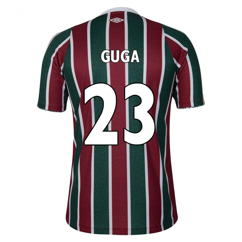 Niño Camiseta Guga #23 Verde Granate Blanco 1ª Equipación 2024/25 La Camisa Argentina