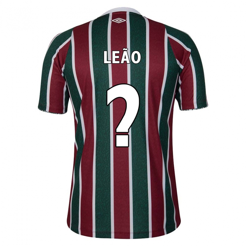 Niño Camiseta Caio Leão #0 Verde Granate Blanco 1ª Equipación 2024/25 La Camisa Argentina