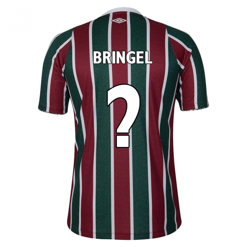 Niño Camiseta Rodrigo Bringel #0 Verde Granate Blanco 1ª Equipación 2024/25 La Camisa Argentina