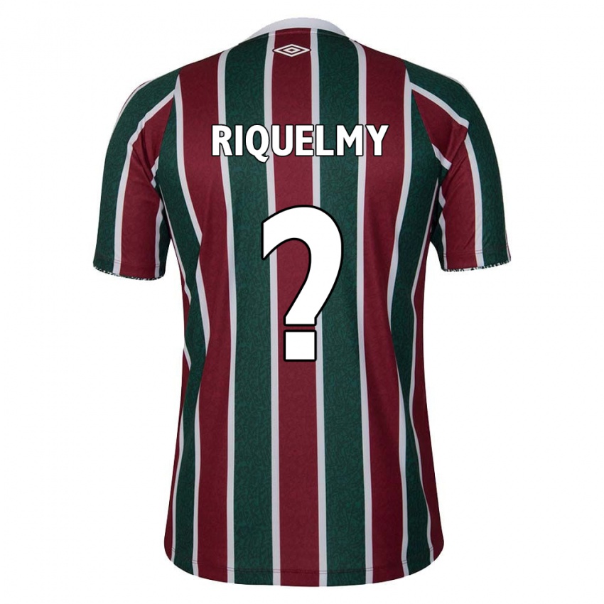 Niño Camiseta Riquelmy #0 Verde Granate Blanco 1ª Equipación 2024/25 La Camisa Argentina