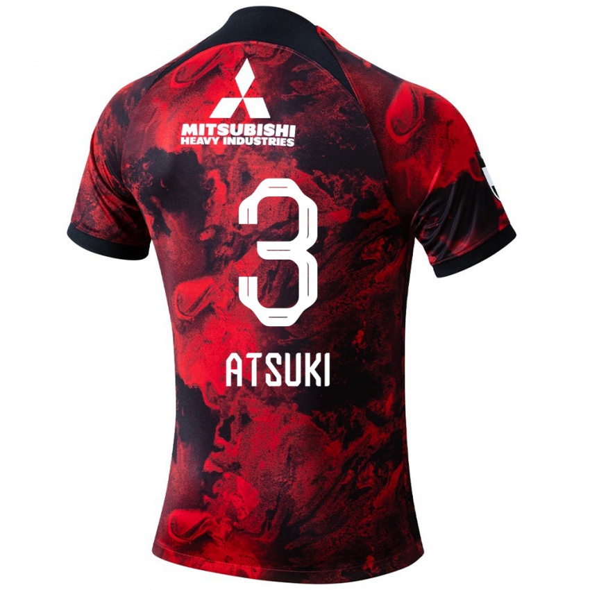 Niño Camiseta Atsuki Ito #3 Negro Rojo 1ª Equipación 2024/25 La Camisa Argentina