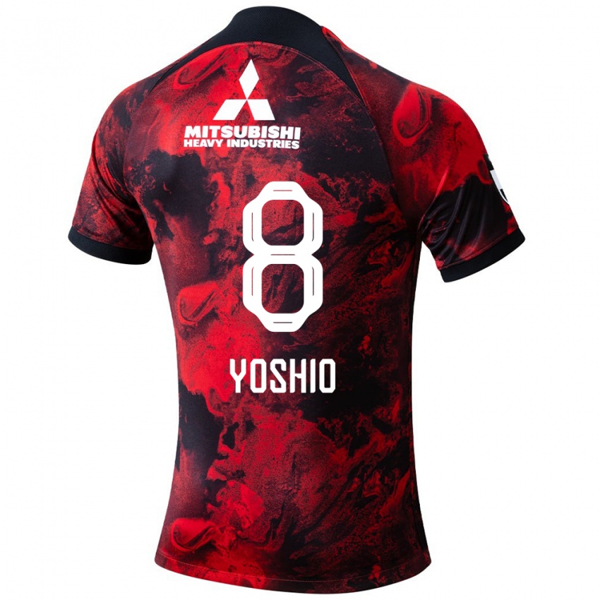 Niño Camiseta Yoshio Koizumi #8 Negro Rojo 1ª Equipación 2024/25 La Camisa Argentina