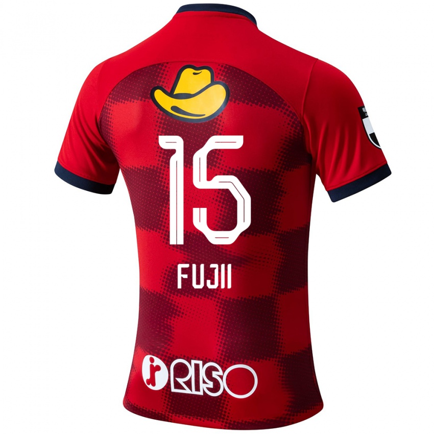 Niño Camiseta Tomoya Fujii #15 Rojo Azul Blanco 1ª Equipación 2024/25 La Camisa Argentina