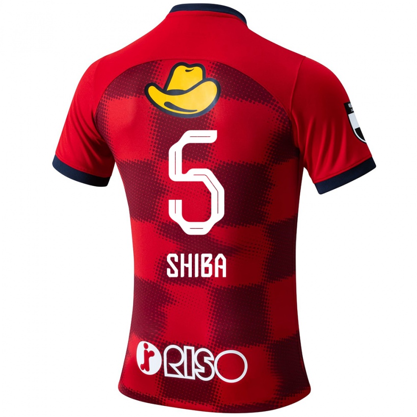 Niño Camiseta Rikuto Shiba #5 Rojo Azul Blanco 1ª Equipación 2024/25 La Camisa Argentina