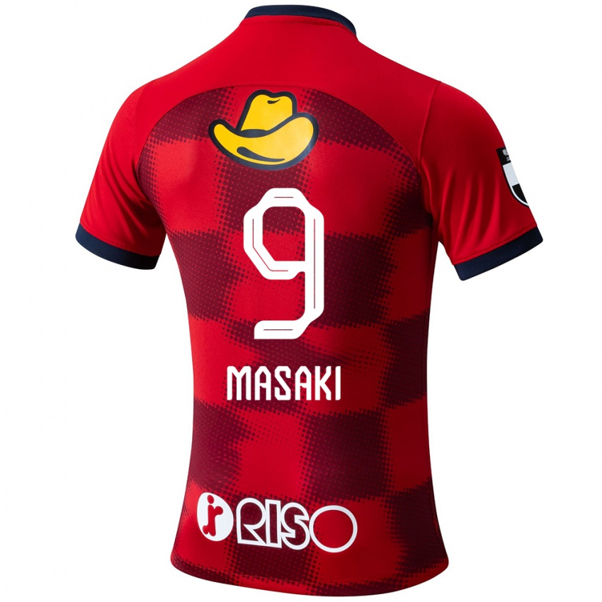 Niño Camiseta Hiroto Masaki #9 Rojo Azul Blanco 1ª Equipación 2024/25 La Camisa Argentina