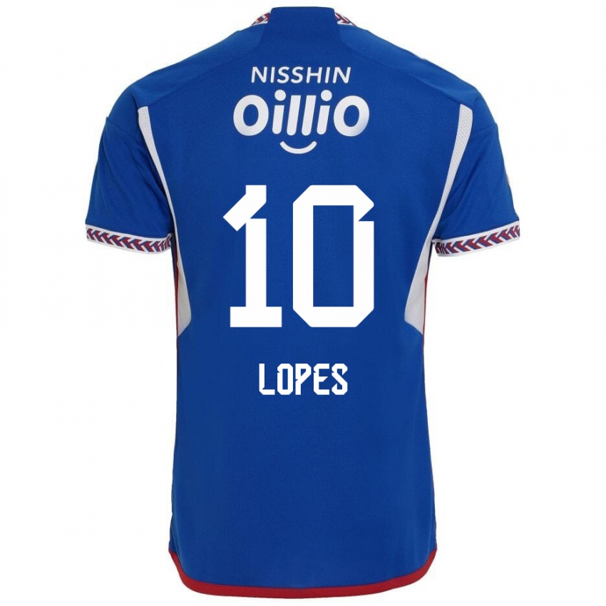 Niño Camiseta Anderson Lopes #10 Azul Blanco Rojo 1ª Equipación 2024/25 La Camisa Argentina